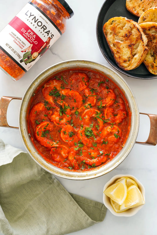 Shrimp Fra Diavolo with Toasted Bread