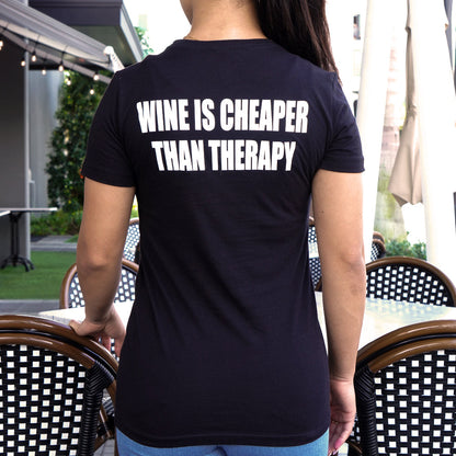 Women's: Wine Is Cheaper Than Therapy Crew Neck