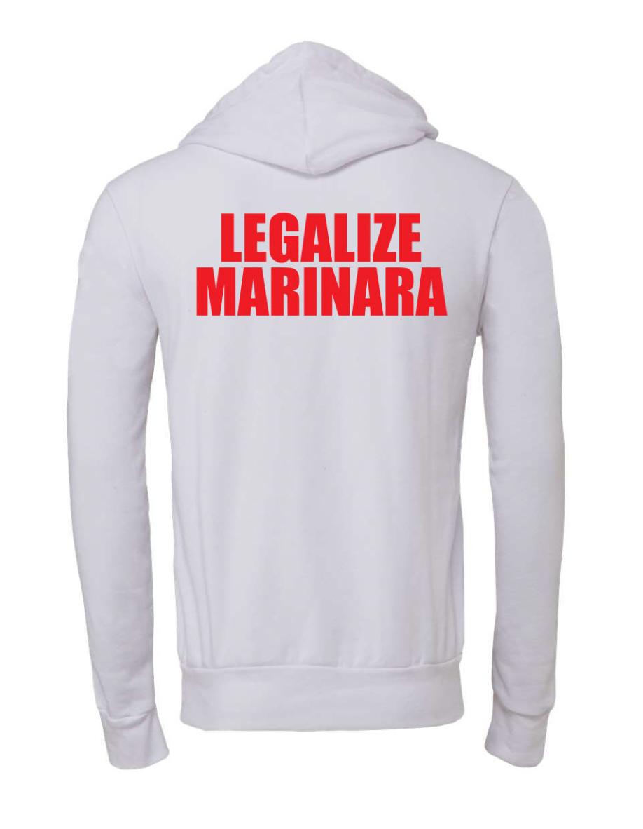 White Legalize Marinara Hoodie